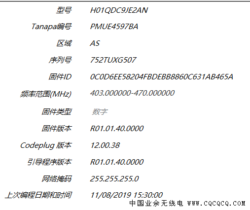 cps2.0读出来的信息